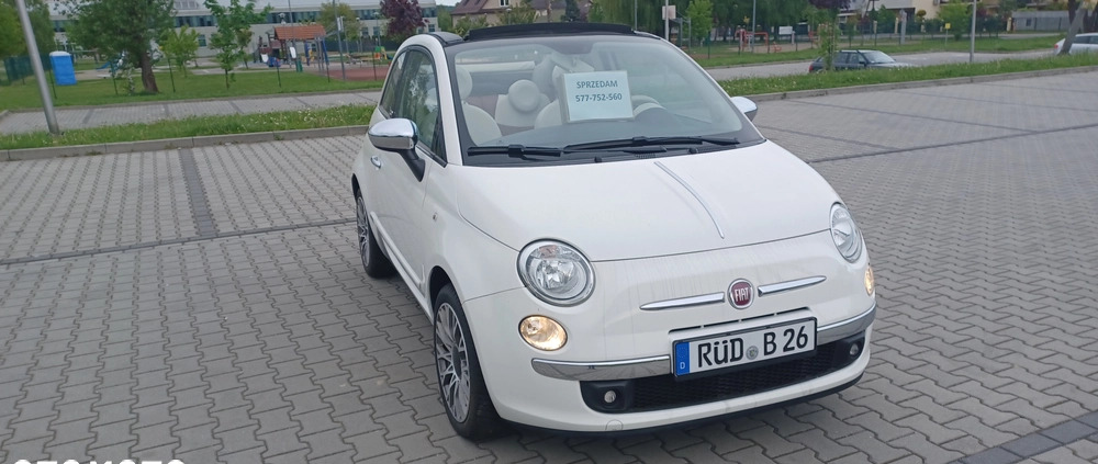 Fiat 500 cena 32700 przebieg: 120000, rok produkcji 2013 z Dobczyce małe 29